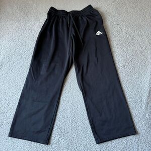 NEW Adidas Pants Mens Extra Large Black‎ Sweat Joggers Aeroready Athletic Fleece